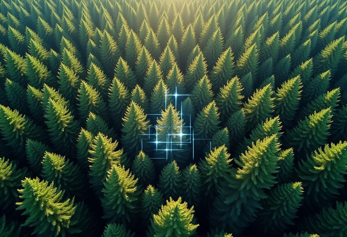 Aerial forest inventory mapping with AI-powered tree counting
